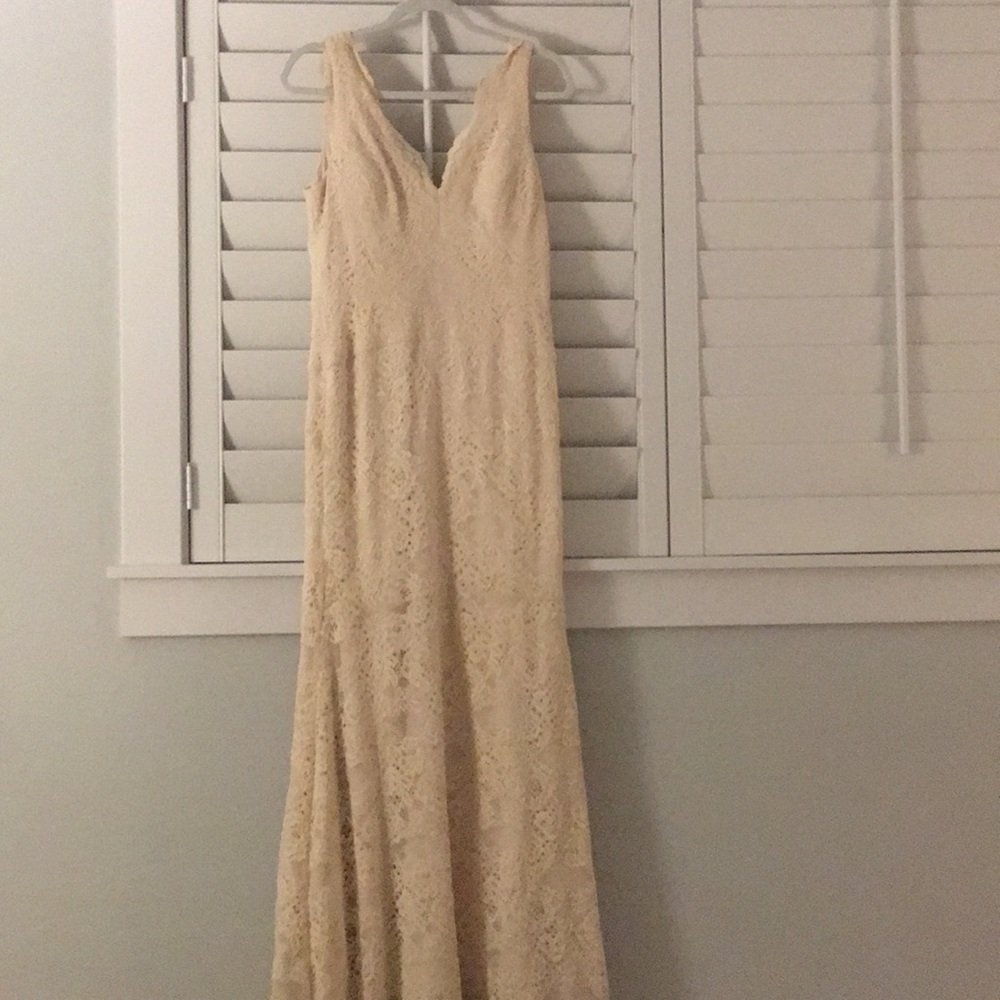 Nicole Miller Cream Gown Size 4